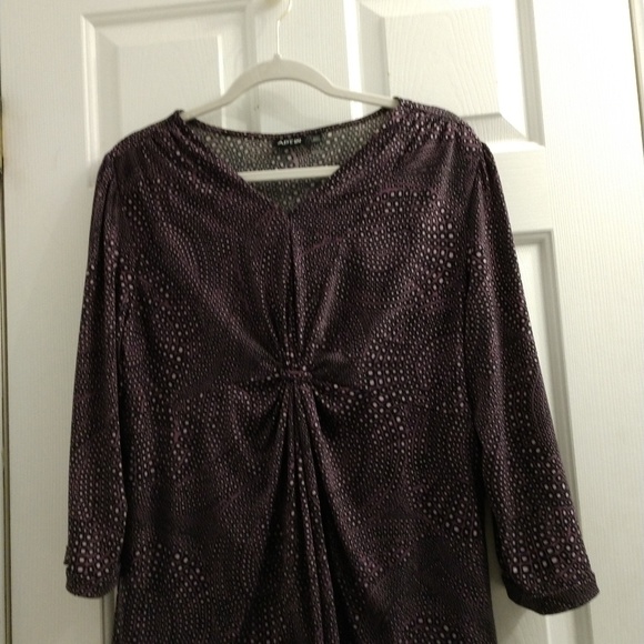 Apt. 9 Tops - Apt. 9 Purple Black Paisley blouse